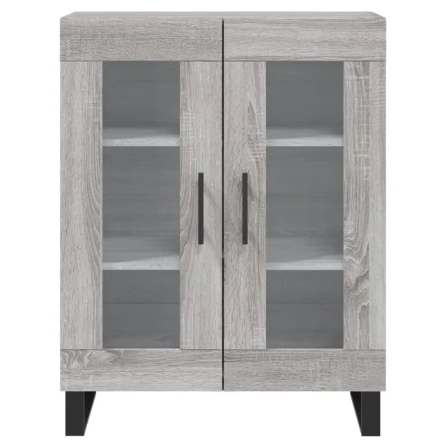 Buffet haut Sonoma gris 69,5x34x180 cm Bois d'ingénierie
