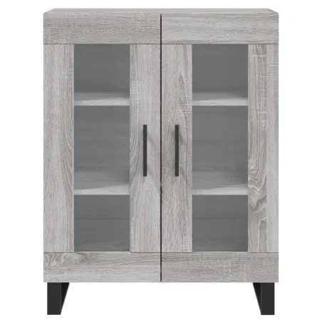 Buffet haut Sonoma gris 69,5x34x180 cm Bois d'ingénierie