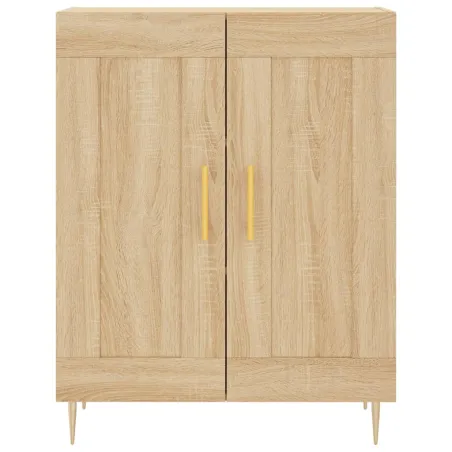 Buffet haut Chêne sonoma 69,5x34x180 cm Bois d'ingénierie