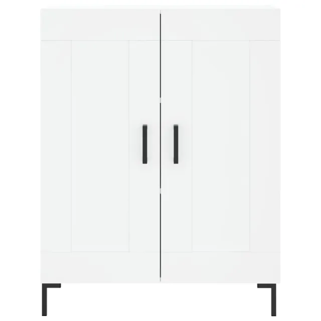 Buffet haut Blanc 69,5x34x180 cm Bois d'ingénierie