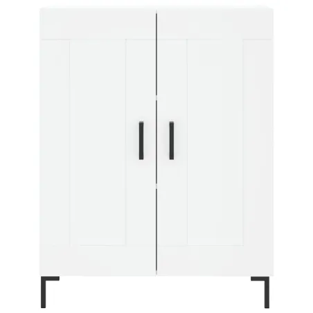 Buffet haut Blanc 69,5x34x180 cm Bois d'ingénierie