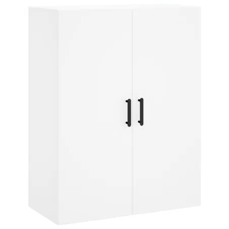 Buffet haut Blanc 69,5x34x180 cm Bois d'ingénierie