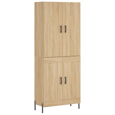 Buffet haut Chêne sonoma 69,5x34x180 cm Bois d'ingénierie 2