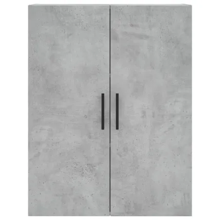 Buffet haut Gris béton 69,5x34x180 cm Bois d'ingénierie