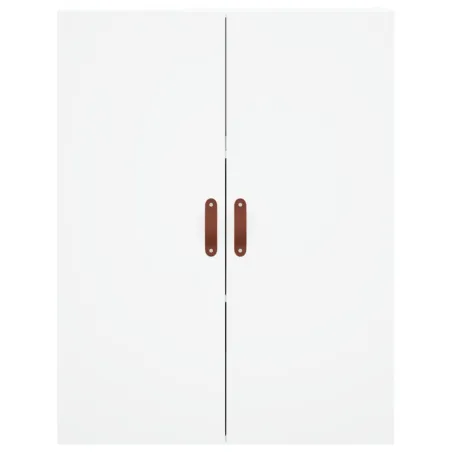 Buffet haut Blanc 69,5x34x180 cm Bois d'ingénierie