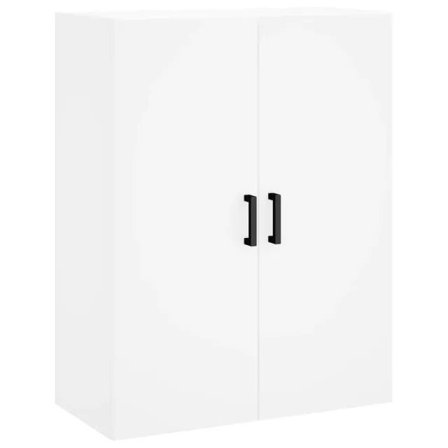 Buffet haut Blanc 69,5x34x180 cm Bois d'ingénierie