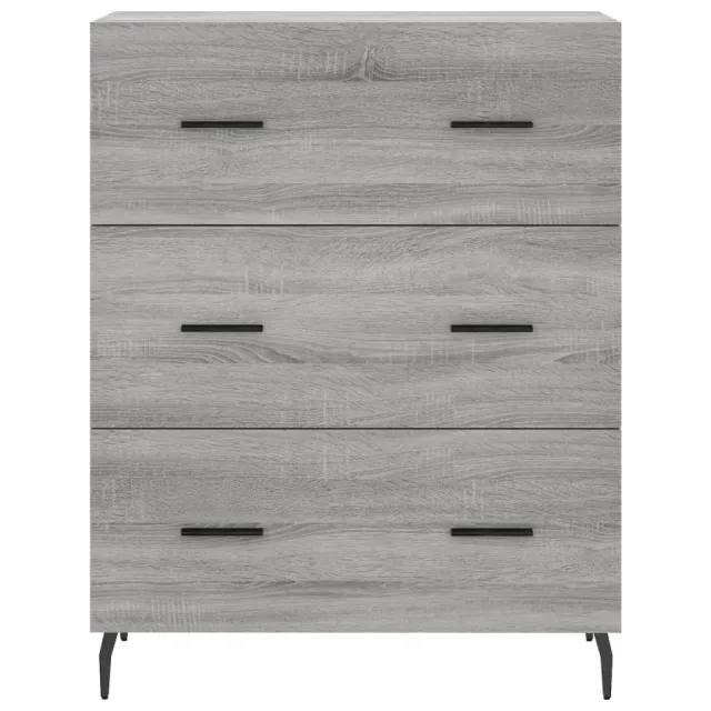 Buffet haut Sonoma gris 69,5x34x180 cm Bois d'ingénierie