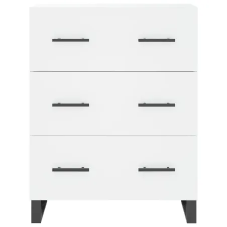 Buffet haut Blanc 69,5x34x180 cm Bois d'ingénierie