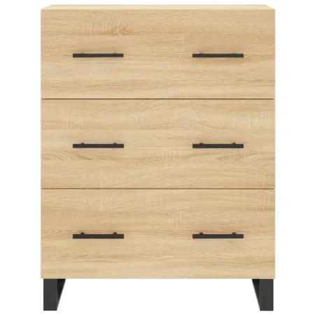 Buffet haut Chêne sonoma 69,5x34x180 cm Bois d'ingénierie