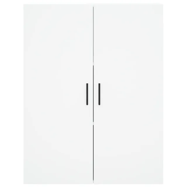 Buffet haut Blanc 69,5x34x180 cm Bois d'ingénierie