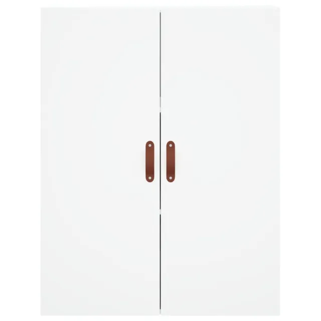 Buffet haut Blanc 69,5x34x180 cm Bois d'ingénierie