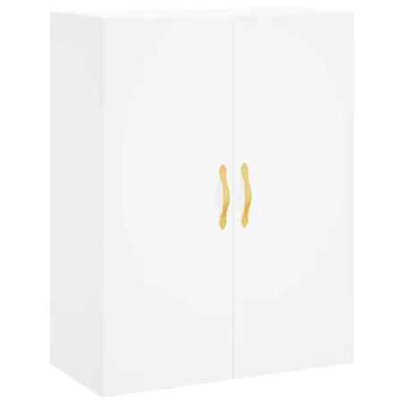 Buffet haut Blanc 69,5x34x180 cm Bois d'ingénierie