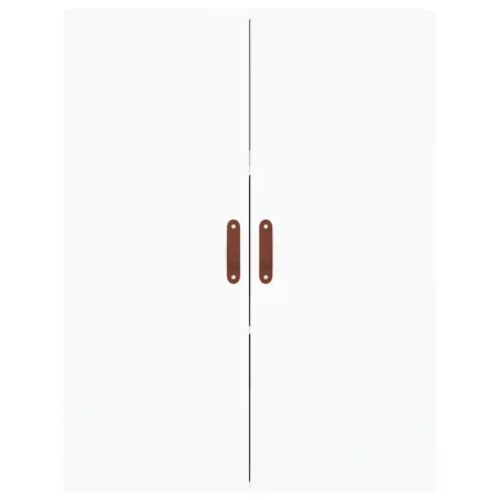 Buffet haut Blanc 69,5x34x180 cm Bois d'ingénierie