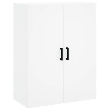 Buffet haut Blanc 69,5x34x180 cm Bois d'ingénierie