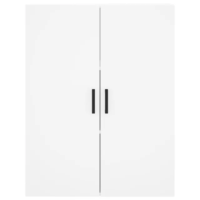 Buffet haut Blanc 69,5x34x180 cm Bois d'ingénierie