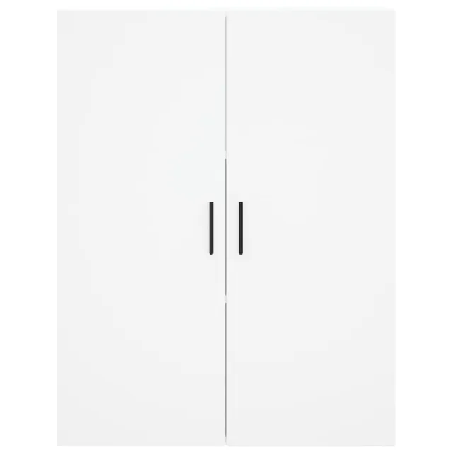 Buffet haut Blanc 69,5x34x180 cm Bois d'ingénierie