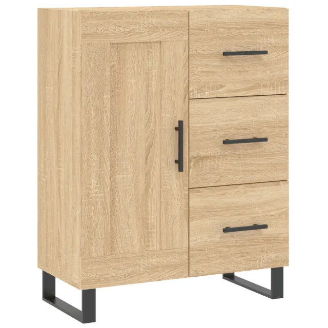 Buffet haut Chêne sonoma 69,5x34x180 cm Bois d'ingénierie