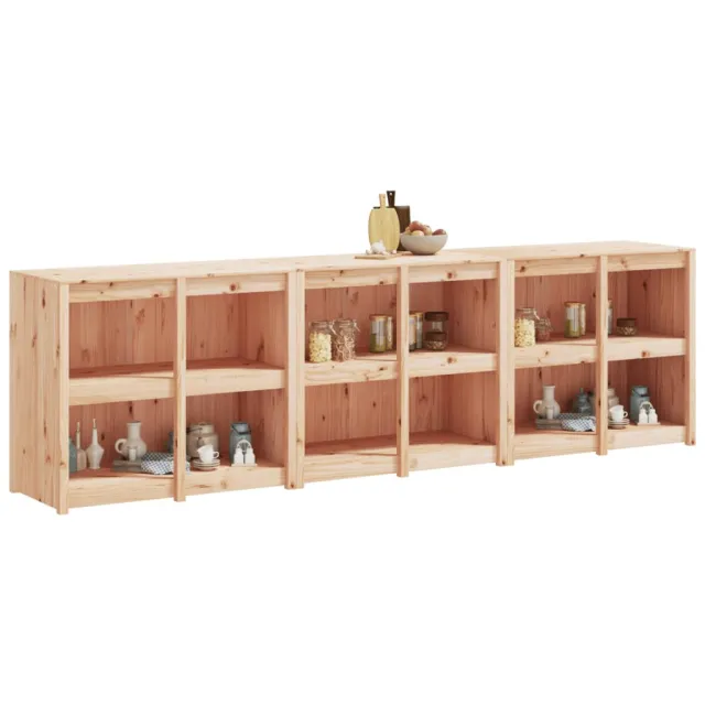 Armoires de cuisine d'extérieur 3 pcs bois de pin massif