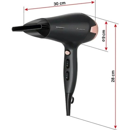 Sèche-cheveux Mpm MSW-24 Noir 2500 W 2