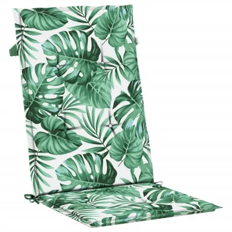 Chaises de jardin inclinables et coussins lot de 6 bois teck