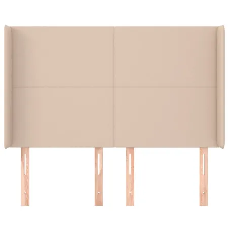 Tête de lit avec oreilles Cappuccino 147x16x118/128 cm