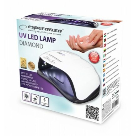 Secador de Uñas Esperanza EBN007 Blanco Negro 80 W 2