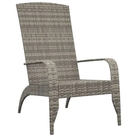 Chaise de jardin Adirondack Gris Résine tressée 2