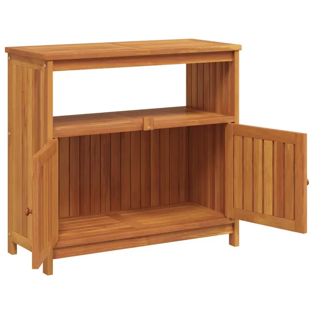 Table console de jardin 80x35x75 cm bois massif d'acacia
