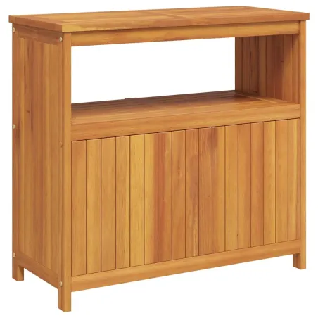 Table console de jardin 80x35x75 cm bois massif d'acacia