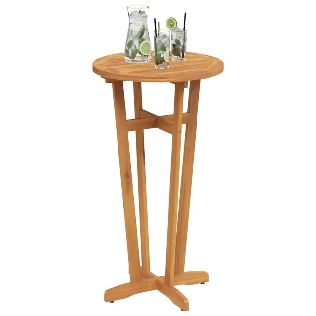 Table de bar de jardin Ø60x105 cm Bois d'acacia solide