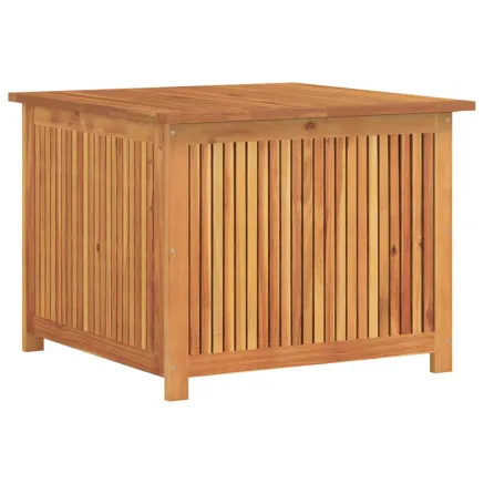 Boîte de rangement de jardin 75x75x58 cm bois massif d'acacia 2