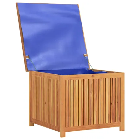 Boîte de rangement de jardin 75x75x58 cm bois massif d'acacia