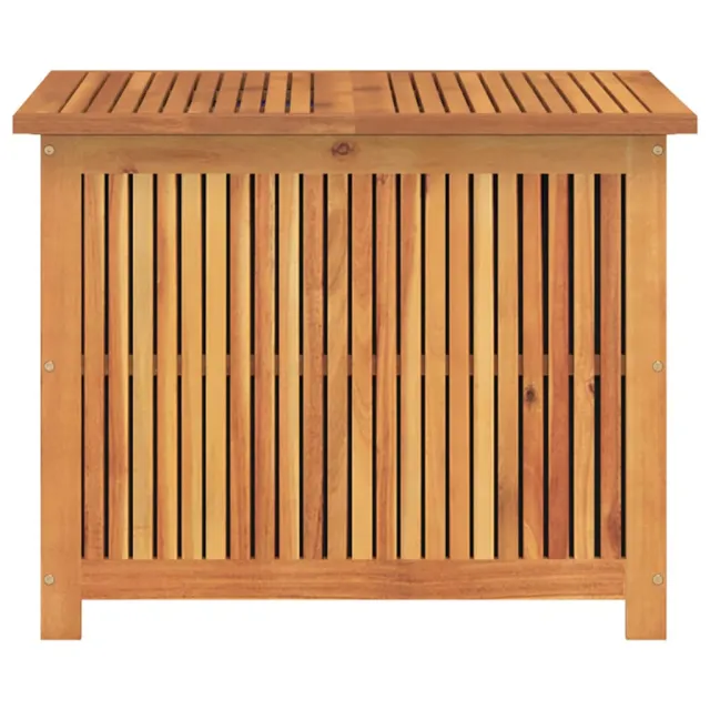 Boîte de rangement de jardin 75x75x58 cm bois massif d'acacia