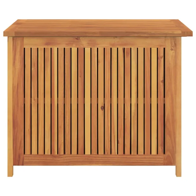 Boîte de rangement de jardin 75x75x58 cm bois massif d'acacia
