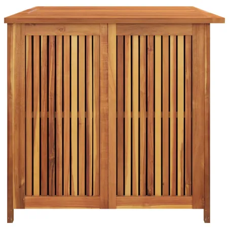Boîte de rangement de jardin 150x80x75 cm bois massif d'acacia