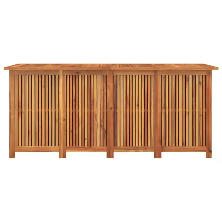Boîte de rangement de jardin 175x80x75 cm bois massif d'acacia