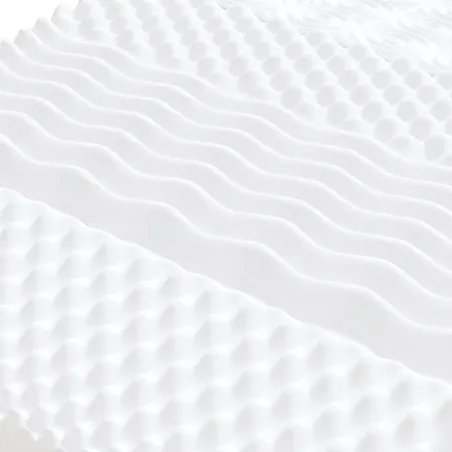 Lit de jour avec gigogne et matelas crème 100x200 cm tissu