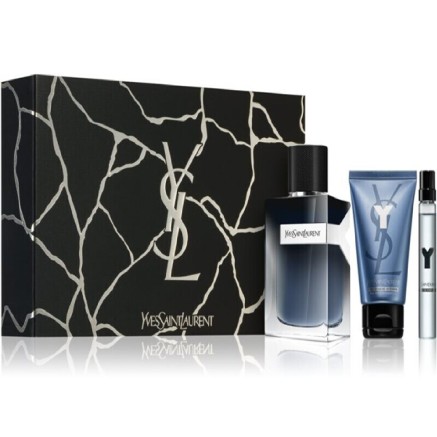Cofanetto Profumo Uomo YSL Y 100Ml Edp Vapo EDP 3 Pezzi