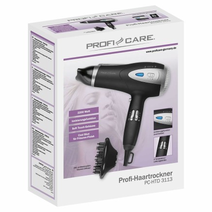 Sèche-cheveux ProfiCare PC-HTD 3113 CZARNA Noir 2200 W 2
