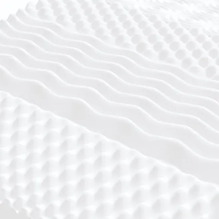 Lit de jour avec gigogne et matelas crème 80x200 cm tissu