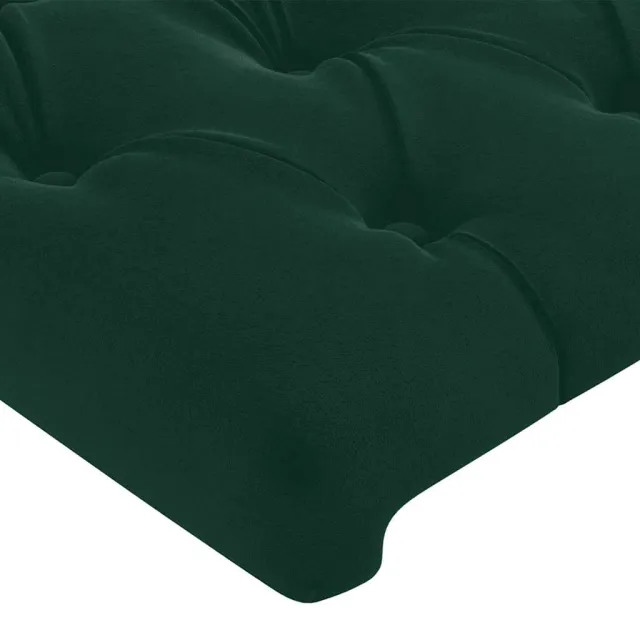 Tête de lit Vert foncé 180x7x118/128 cm Velours