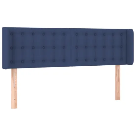 Tête de lit avec oreilles Bleu 147x16x78/88 cm Tissu 2