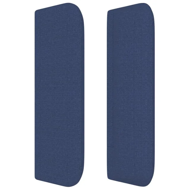 Tête de lit avec oreilles Bleu 147x16x78/88 cm Tissu