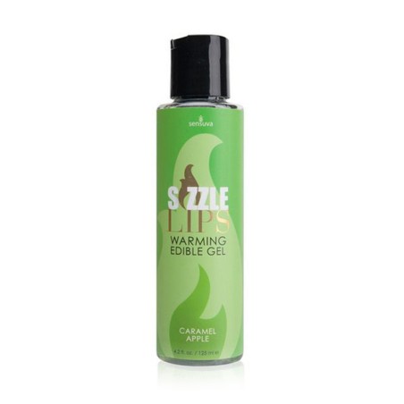 Gel Commestibile Effetto Caldo Sizzle Lips Mela Caramellata 125ml Sens