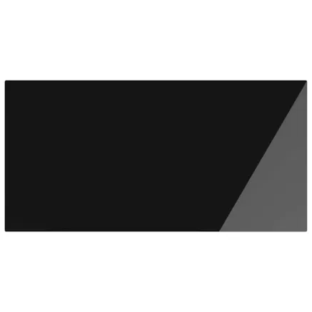 Plateau de table 4 pcs Noir verre trempé 2