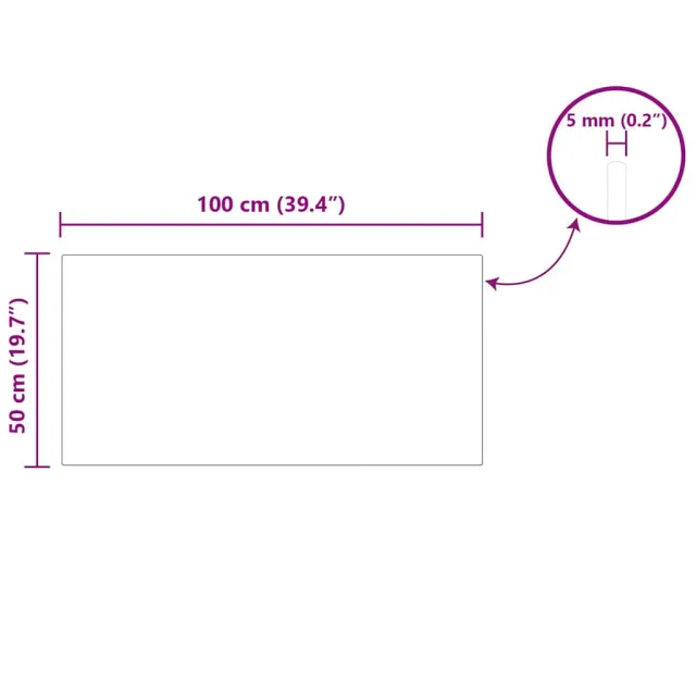 Plateau de table 4 pcs Noir verre trempé