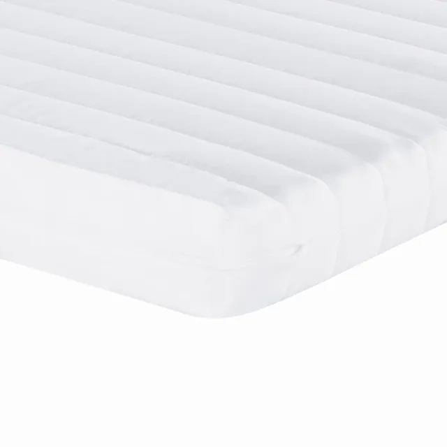 Lit de jour avec gigogne et matelas crème 90x200 cm tissu