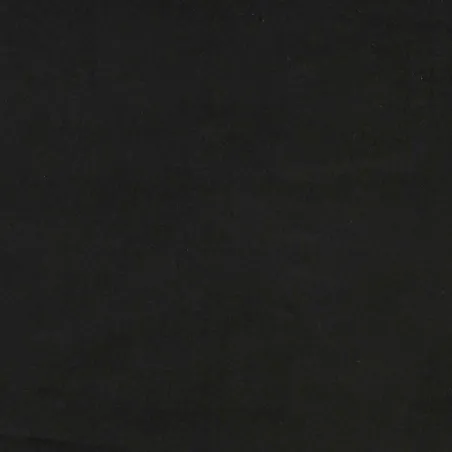 Lit de jour avec lit gigogne et matelas noir 80x200 cm velours