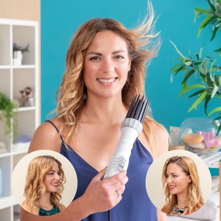 Cepillo Secador, Moldeador y Rizador de Pelo 3 en 1 Dryple InnovaGoods