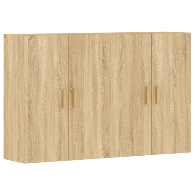 Armoires murales 2 pcs chêne sonoma bois d'ingénierie